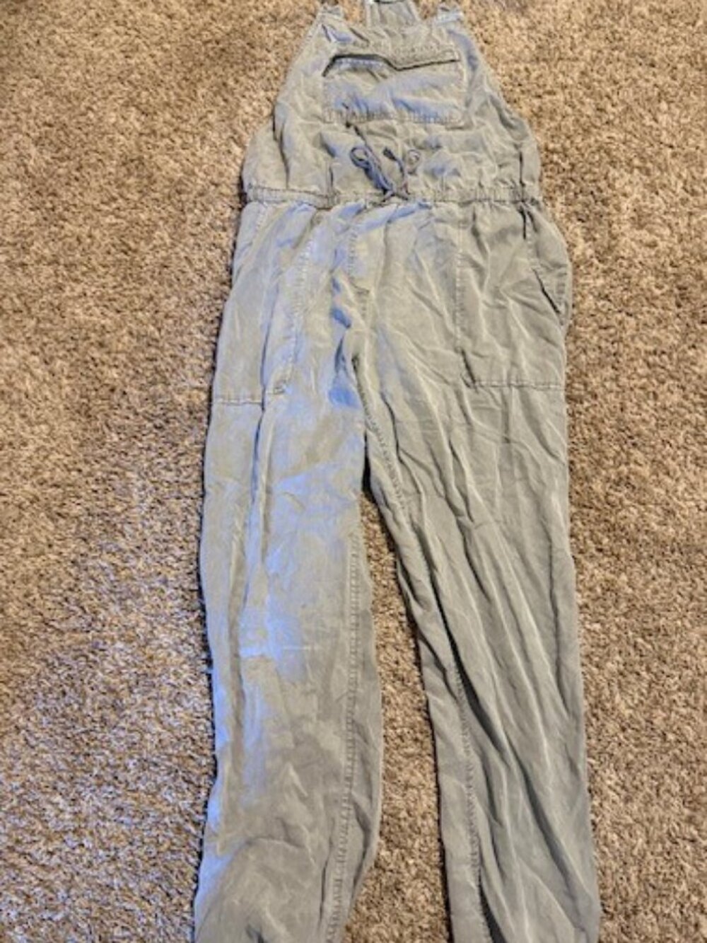 Lovestitch Washed Grey Overalls Sz M